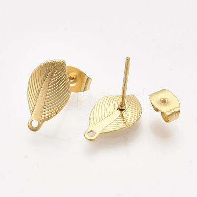 304 Stainless Steel Stud Earring Findings STAS-S079-67A-1