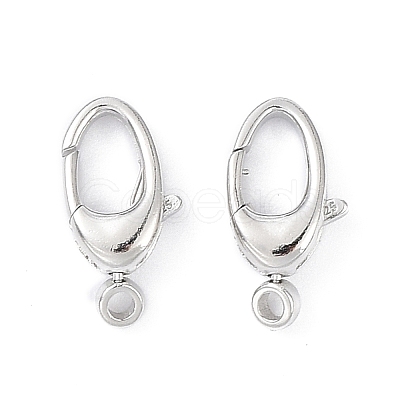 Anti-Tarnish Rhodium Plated 925 Sterling Silver Swivel Clasps STER-K173-23P-1