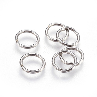 Tarnish Resistant 304 Stainless Steel Saw Cut Open Jump Rings STAS-P212-25P-17-1