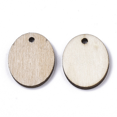 Undyed Wooden Pendant X-YS-TAC0005-06B-1