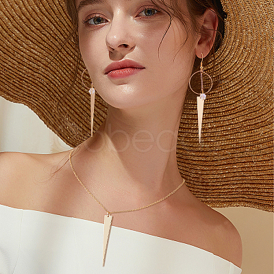 DIY Geometric Dangle Earring Making Kit FIND-AR0002-13-1