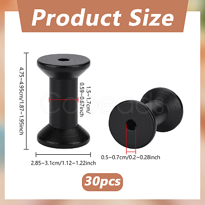 Beech Wooden Empty Spools for Wire WOOD-WH0051-05B-1