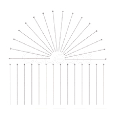 30Pcs 925 Sterling Silver Ball Head Pins STER-PH0003-15-1
