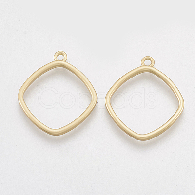 Smooth Surface Alloy Open Back Bezel Pendants X-PALLOY-S117-128-1