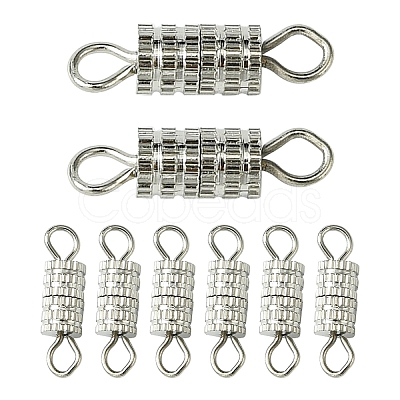20Pcs Brass Screw Clasps KK-YW0002-40P-1