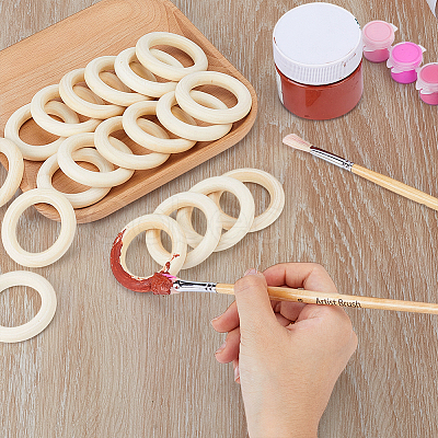 Unfinished Schima Wood Rings for DIY Accessories WOOD-WH0002-65A-1