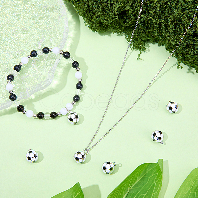 6Pcs Brass Enamel Charms KK-SC0007-75-1