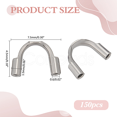 150Pcs 316 Stainless Steel Wire Guardian and Protectors STAS-ME0002-21-1
