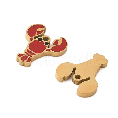 304 Stainless Steel Enamel Charms STAS-Z139-03G-12-1