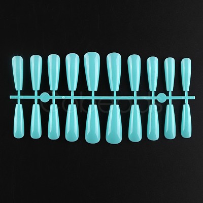 Solid Color Plastic Seamless Toe False Nail MRMJ-R106-TBL016-1