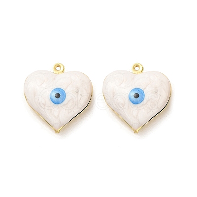Brass Enamel Pendants KK-E075-03G-08-1