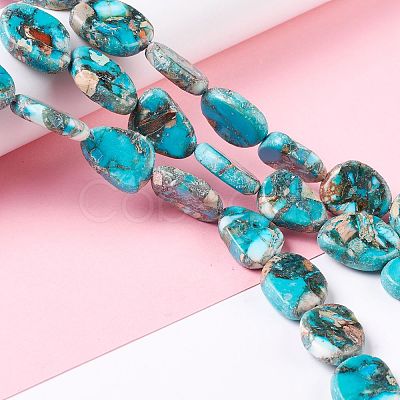Natural Imperial Jasper Beads Strands G-O029-04A-1