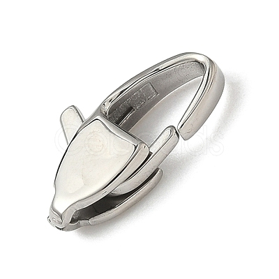 304 Stainless Steel Lobster Claw Clasps STAS-B089-01G-P-1