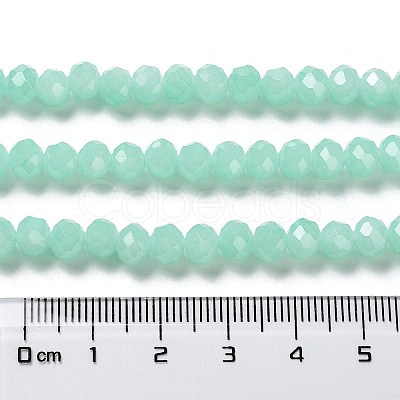 Baking Paint Imitation Jade Glass Bead Strands LS-DGLA-A034-J6MM-A22-1