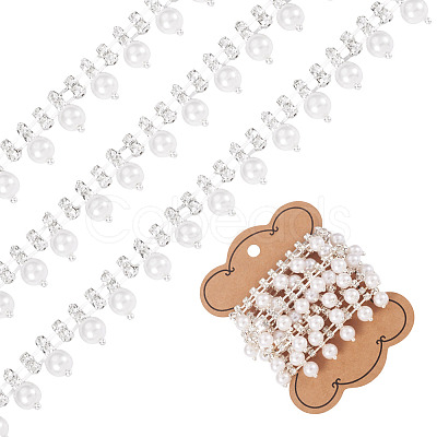 1Yard Round Crystal Glass Rhinestone Cup Chains DIY-PJ0001-43A-1