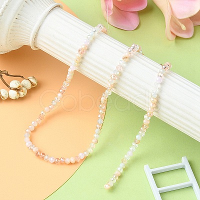 Electroplate Glass Beads Strands EGLA-yw0002-C05-1