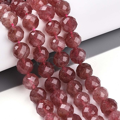 Natural Strawberry Quartz Beads Strands G-S345-10mm-21-1