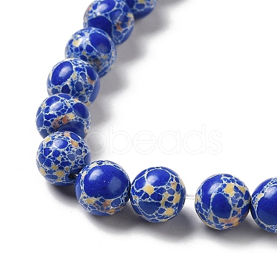 Synthetic Imperial Jasper Dyed Beads Strands G-P507-01A-07-1