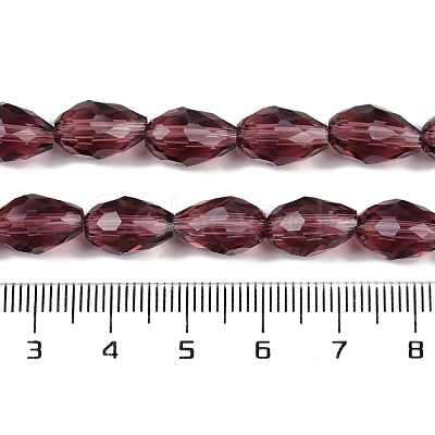 Transparent Glass Beads Strands LS-EGLA-N013-T8mm-D03-1