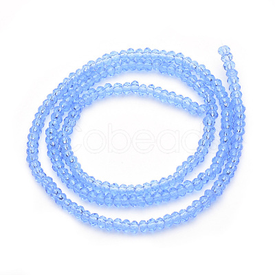 Transparent Glass Beads Strands GLAA-R200-C06-1