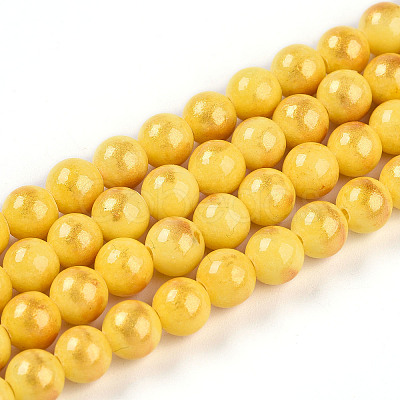 Natural Mashan Jade Beads Strands G-A255-A01-02D-1
