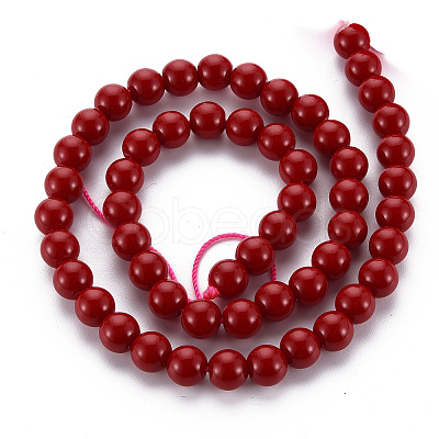 Glass Beads Strands X-GLAA-S192-E-008B-1