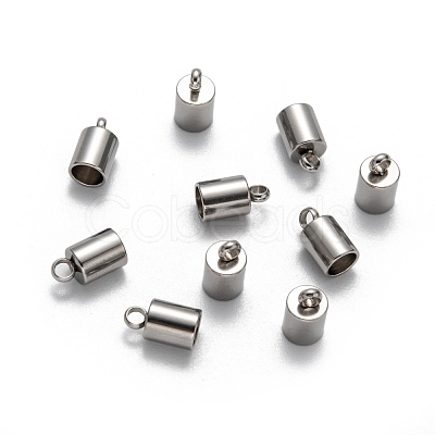 Tarnish Resistant 304 Stainless Steel Cord Ends STAS-E020-1-1