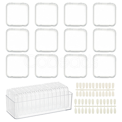 2 Styles Clear Acrylic Storage Box CON-BC0007-49-1
