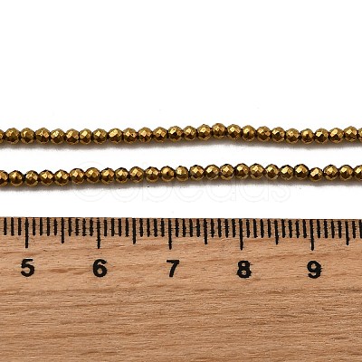Electroplated Synthetic Non-magnetic Hematite Beads Strands G-H001-51A-1