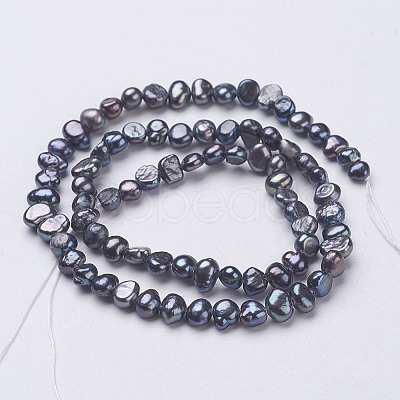 Natural Cultured Freshwater Pearl Beads Strands PEAR-P002-53A-1