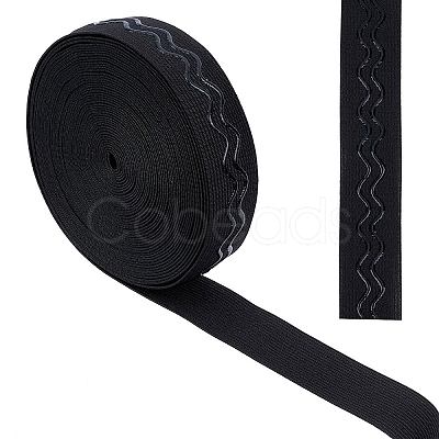 Polyester Non Slip Knitted Elastic Belt OCOR-WH0080-29A-1
