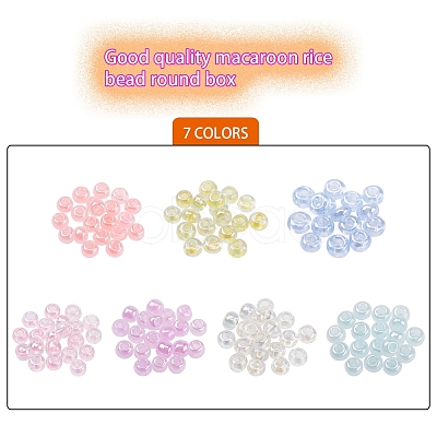 7000Pcs 7 Style Opaque Colours Glass Seed Beads SEED-YW0001-75-1