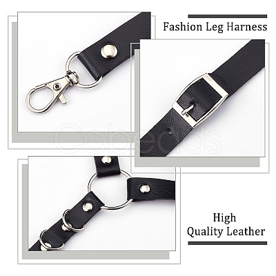 Imitation Leather Punk Garters FIND-WH0036-31P-1