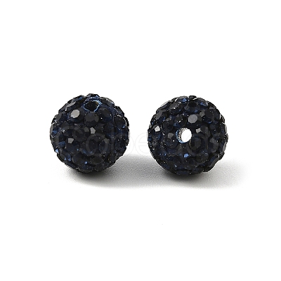 Grade A Round Pave Disco Ball Beads X-RB-H258-10MM-207-1