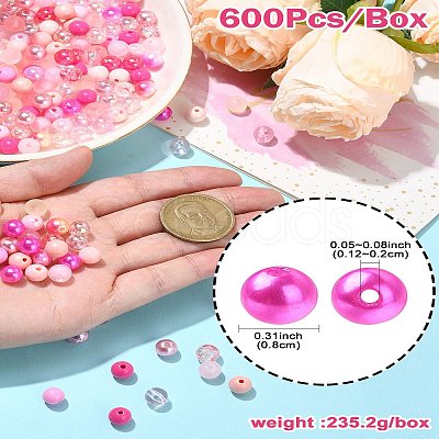 DIY Pink Series Necklace & Bracelet Making Kits DIY-CJ0001-76-1