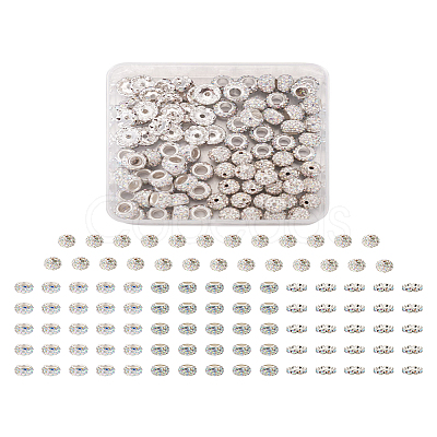 Cheriswelry 100Pcs 4 Styles Pave Disco Ball Beads RB-CW0001-01-1