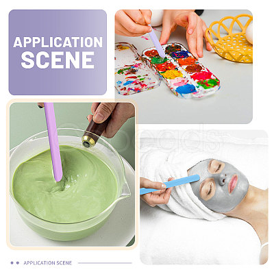 14Pcs 7 Colors Silicone Stirrers Rods DIY-CA0008-13-1