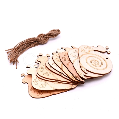 Wood Cutouts Ornaments WOOD-WH0112-75-1