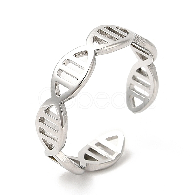 Non-Tarnish 201 Stainless Steel Ring RJEW-E063-01P-1