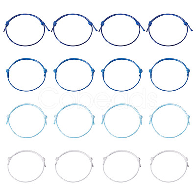 60Pcs 4 Colors Korean Waxed Polyester Cord Bracelet Making AJEW-CW0001-07-1