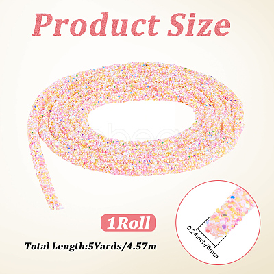 AB Plastic Glitter Sequin Rope for DIY Wedding Dresses Costume Clothing Shoes Jewelry Accessory OCOR-WH20007-02A-04-1