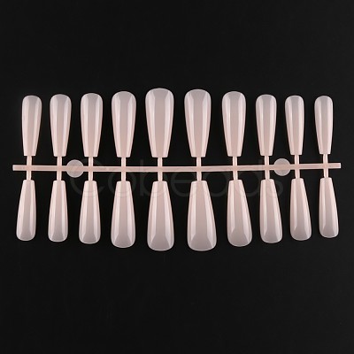 Solid Color Plastic Seamless Toe False Nail MRMJ-R106-TBL009-1