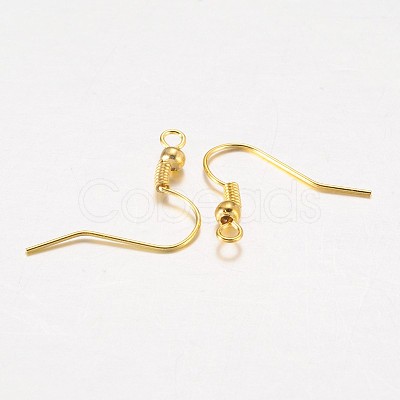 Iron Earring Hooks X-E135-G-1