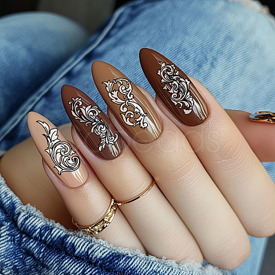 Stainless Steel DIY Nail Art Templates MRMJ-WH0092-084-1