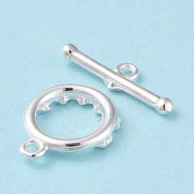Eco-friendly Brass Toggle Clasps KK-D082-11S-1