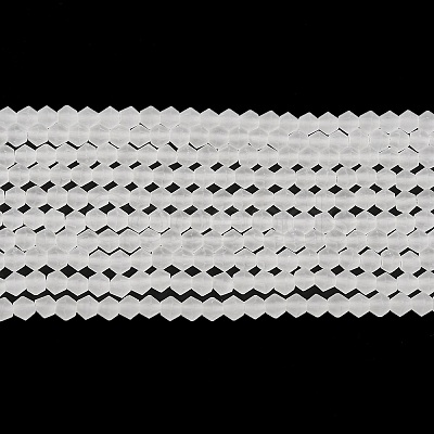 Imitate Austrian Crystal Frosted Glass Beads Strands GLAA-F029-TM3mm-B13-1