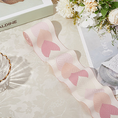 3M Polyester Jacquard Leaf Ribbon for Garment Accessories OCOR-CY0002-12E-1