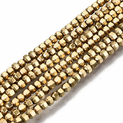 Electroplate Non-magnetic Synthetic Hematite Beads Strands G-T114-46G-1