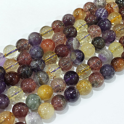 Natural Auralite 23 Beads Strands G-D0013-69B-1