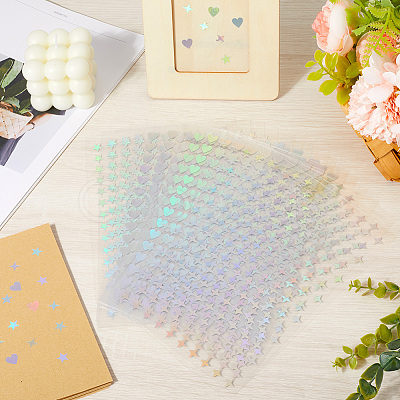 Laser PET Plastic Stickers DIY-CP0011-62A-1